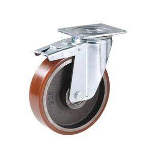 Roue TTAKE RU0010309417574 avec centre en fonte, avec support pivotant en tôle pressée et galvanisée, série lourde - Product Image 1