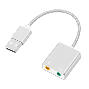 Adaptateur audio USB Type-C, <span class=keywords><strong>carte</strong></span> <span class=keywords><strong>son</strong></span> <span class=keywords><strong>externe</strong></span> stéréo 3D avec lecteur gratuit pour <span class=keywords><strong>Mac</strong></span> OS X et Windows - Product Image 1
