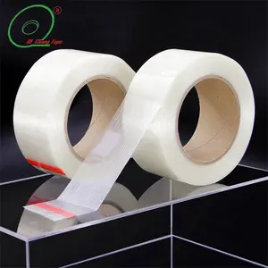 High Quality Transparent Industrial Secure Packaging Reinforcedl Filament Tape For Heavy Duty Packaging