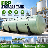Réservoir de stockage souterrain en PRV pour projets d'eau, avec couche intérieure anticorrosion et installation simple