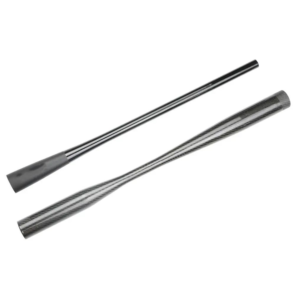 2pcs/set Carbon Fiber Tube 37.5cm 40cm Grip Rod Building Component Handle Rod Repair DIY blank Accessory DIY Spareparts