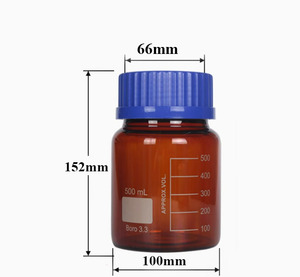 500ml thủy tinh borosilicate tinh khiết chai GL80 Màu Xanh Nắp Vặn nắp cho phòng thí nghiệm sử dụng - Product Image 6