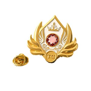 Badges métalliques personnalisés He Sanqian, épingles à revers en émail, emblèmes d'entreprise, fermoir papillon, cadeaux publicitaires - Product Image 2
