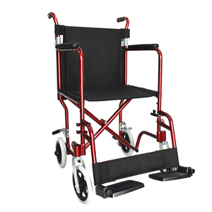 Cadre de chaise en aluminium Accoudoir fixe Repose-pieds détachable Roulettes solides Poignée arrière pour fauteuil roulant YK976LAB - Product Image 2