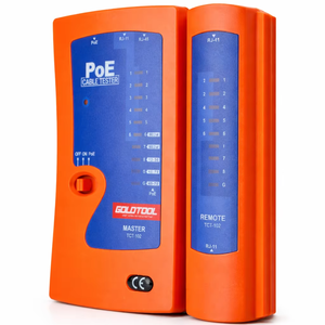 Herramienta de Red Multifuncional de Alta Precisión, Buscador de PoE con Probador de Cables, Anti-Quemaduras, Kit de Herramientas de Telecomunicaciones, Red de Fibra Óptica - Product Image 1