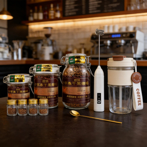 Set de Regalo de Café Premium Yu <span class=keywords><strong>Hu</strong></span>, Caja Combinada de Lujo con Jarra de Vidrio, Taza de Cerámica y Accesorios - Product Image 4