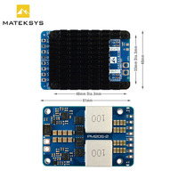 MATEK-Módulo de alimentación UAV FPV, 2 reguladores de voltaje reductores independientes de 9V-85V CC, divisor de voltaje de 25K, fabricado en plástico