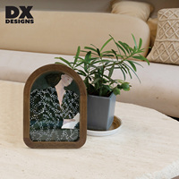 Cadre photo ovale vintage en bois DX Designs, petit format, décoratif, pour la maison et la table