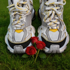 Chaussures de sport décontractées haut de gamme pour hommes et femmes, en cuir véritable, respirantes, épaisses, à lacets, imperméables et tendance - Product Image 4