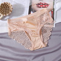 Nieuwe collectie dames stijlvolle kant slipjes, hete dames dagelijkse bikini transparante ondergoed ademende doorschijnende broekjes