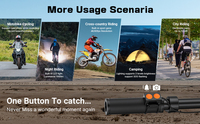 Caméra d'action pour vélo SPRITE 4K 30FPS WIFI, étanche à 30 m, écran IPS 2,0 pouces, grand angle 170°, rechargeable, lampe torche LED intégrée