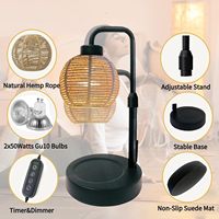 Lampe chauffe-cire à intensité variable pour la fusion des bougies, idéale pour les cadeaux d'anniversaire, l'aromathérapie et comme lampe à bougie