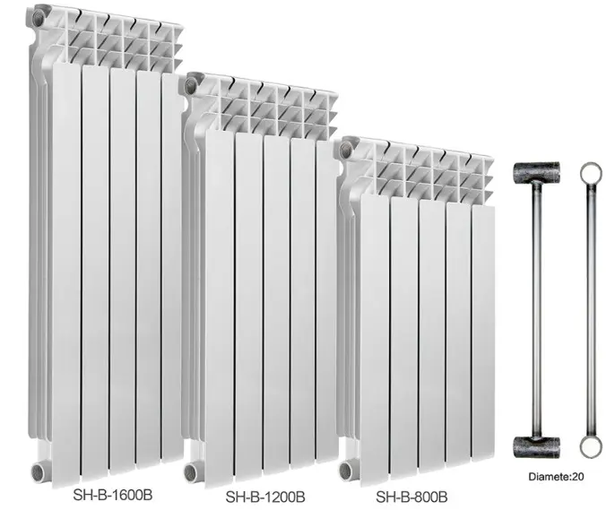 central heating aluminum radiator Die casting Aluminum radiator bimetallic radiator for home water heating