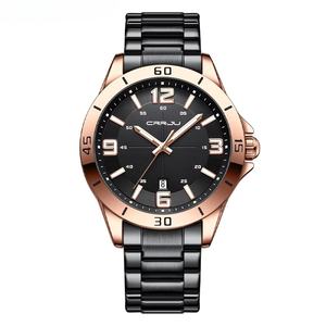 Reloj de Cuarzo para Hombre, Estilo Casual de Negocios, Acero Inoxidable, Resistente al Agua, Números Grandes, Ventana de Calendario, Reloj Deportivo - Product Image 4