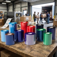 Ruban de transfert thermique à cire Coditeck CK18 110x300m Premium, faible consommation d'énergie, protection de la tête d'impression pour les étiquettes d'expédition logistique
