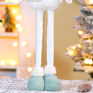 Christmas Decoration Retractable Santa Claus Snowman Reindeer Christmas Knitted Toy Happy New Year Xmas <b>Dolls</b> Ornaments - Product Image 4