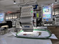 BR-1201C Machine à broder informatisée monotête pour casquettes, modèle très demandé, de qualité supérieure, fabriquée en Chine