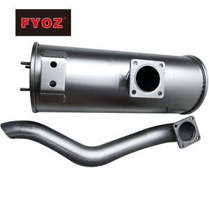 Uitlaatdemper voor Yanmar motor 4TNV98 <span class=keywords><strong>Takeuchi</strong></span> <span class=keywords><strong>TL130</strong></span> graafmachine vervangend onderdeel - Product Image 1