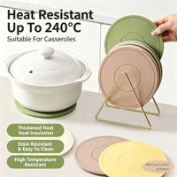 Sous-plat de luxe en silicone résistant à la chaleur pour table, anti-brûlure, pour plats chauds et usage domestique