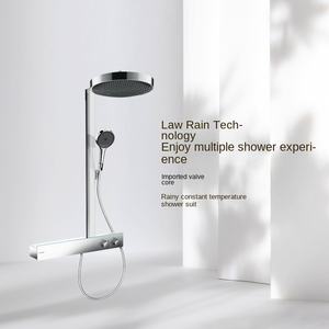 Hansgrohe Rainfinity <span class=keywords><strong>Showerpipe</strong></span> 360 1jet avec ShowerTablet 620 Modèle 26225007 Système de <span class=keywords><strong>douche</strong></span> thermostatique - Product Image 2