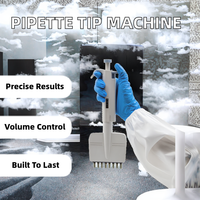 Machine portable de micro-pipettage avec embouts, filtre en verre Pyrex et support en plastique