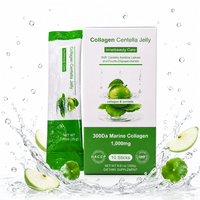 Collagène Beauté en Gelée 1000mg, Collagène de Poisson, Extrait de Centella Asiatica, Complément en Bâtonnets pour la Beauté Intérieure des Femmes