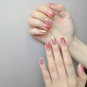10 pièces cercueil Art <span class=keywords><strong>faux</strong></span> <span class=keywords><strong>ongles</strong></span> ensemble Style français <span class=keywords><strong>ongles</strong></span> artificiels avec support adhésif Kits <span class=keywords><strong>à</strong></span> presser correspondant - Product Image 3