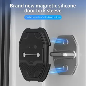 Protector de silicona para cerradura de puerta de coche, almohadilla absorbente de golpes anticolisión para <span class=keywords><strong>Jeep</strong></span> Grand Cherokee Cherokee Renegade <span class=keywords><strong>Compass</strong></span>, 4 Uds. - Product Image 3