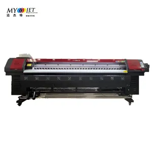 Mesin cetak spanduk flex sisi ganda Digital stiker spanduk gulung format besar printer nonair ramah lingkungan 3.2m