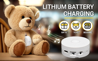 128MB Mini jouet en peluche programmable Module de bouton sonore Enregistreur vocal tout-en-un Ensemble de lecture d'enregistrement pour haut-parleurs d'animaux en peluche