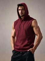 Sweat-shirt de sport personnalisé avec logo, 100% polyester, séchage rapide, vêtements de sport pour hommes, vêtements de musculation, sweat-shirt sans manches, sweat-shirt de musculation