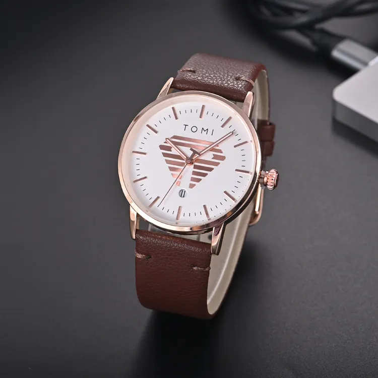 Hot Sale Men Watch Luxury Wrist Watch Mens Casual Quartz Leather Strap Watch For Men