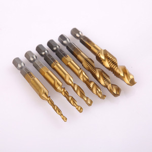 Juego de Machos de Roscar Compuestos HSS de 2.5mm con Recubrimiento TiCN para Máquinas de Perforación de Metales No Ferrosos - Product Image 1