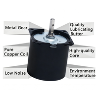 Motoréducteur électrique 14W 220V 1-110RPM 50Hz 60KTYZ Moteur synchrone à courant alternatif Moteur réducteur