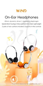 Auriculares <span class=keywords><strong>FiiO</strong></span> Snowsky Wind ON-Ear, Audio de Alta Resolución, 3.5mm con Micrófono, Controlador Dinámico de 40mm, Auriculares HiFi para Grabación y Juegos - Product Image 2