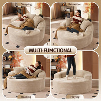 Grenzüberschreitender Export Moderner Minimalistischer Wolkenförmiger Sofasessel Einsitzer Cord-Wohnzimmersofa Keine Montage Erforderlich