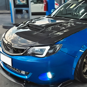 ฝากระโปรงคาร์บอนไฟเบอร์ประสิทธิภาพสูงสำหรับ Impreza GRB GVB STI VRS ปี 2008-2014 รุ่นใหม่ สีดำ ตาข่ายแบบ Bolt-On พร้อมน็อต สำหรับการแข่งแรลลี่ - Product Image 1