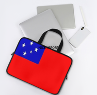 Sac pour ordinateur portable avec drapeau de Samoa, style patriotique, en polyester, étui pour ordinateur portable, sacoche, housse de voyage pour tablette