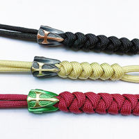 Bracelet de perles en laiton personnalisé pour la fabrication de bijoux à bricoler soi-même Accessoires Paracord avec différents styles