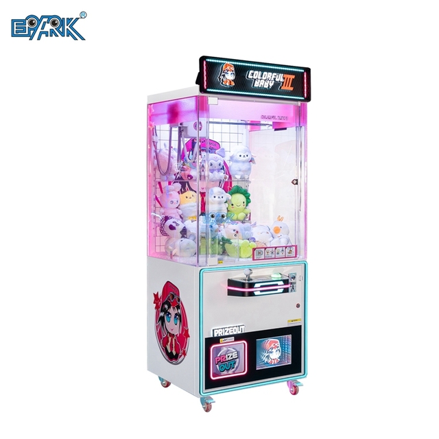 Most Popular Arcade Coin-operated Mega Mini Claw Crane Machine For Game Centers With Bill Acceptor
