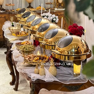 Juego de Platos para Calentar Comida de Lujo Moderno, Servicio de <span class=keywords><strong>Buffet</strong></span> Comercial de Lujo para Catering, Vajilla a Precio de Mayoreo - Product Image 1