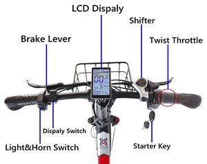 Scooter pliable 48V 500W avec batterie au lithium, écran numérique, 21 vitesses, cadre en acier pour adulte M5, acheter un vélo scooter 250w 48V F - Product Image 4