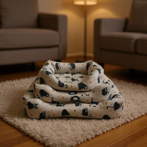 Cuccia per Cani Colorata con Fondo Antiscivolo, Set Tre Pezzi per Animali Domestici - Product Image 3