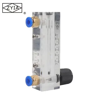 LZM-4T Rotameter With Flow Control Valve Panel Type Acrylic Natural Gas Flowmeter Air Flowmeter For Liquid And Gas