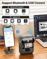 Phomemo M110 Mini imprimante thermique sans fil Étiqueteuse à code-barres portable pour les supermarchés et les bijoux