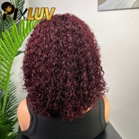 Pelucas de Cabello Humano Virgen Brasileño HD al por Mayor, Grado 12A 15A, Cortas para Corte Bob con Flequillo, Sin Enredos