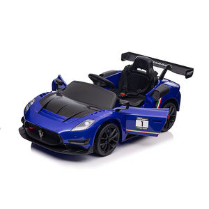 Coche eléctrico para niños, novedad, 12V, Azul, Blanco - Product Image 6