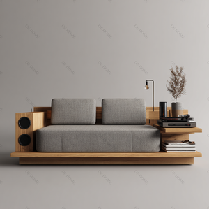 Connery Italian Minimalist Fabric <strong>Sofa</strong> Set Sherpa Material for Small Living Room Hotel <strong>Bed</strong> for - Product Image 6