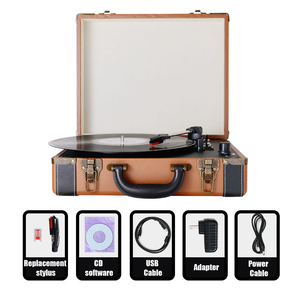 Tourne-disque vinyle portable vintage multifonctionnel personnalisable, best-seller, style rétro, pour disques LP - Product Image 2