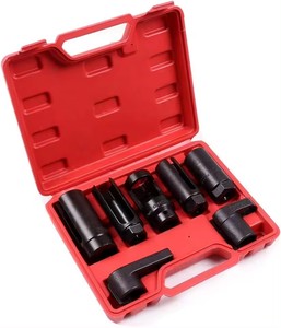 7 Buah soket Sensor oksigen otomotif Set alat pelepas kunci pas soket Sensor Master <span class=keywords><strong>O2</strong></span>
